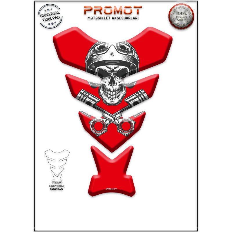 Universal Motosiklet Tank Pad 3D Sticker 0052