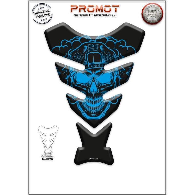 Universal Motosiklet Tank Pad 3D Sticker 0057