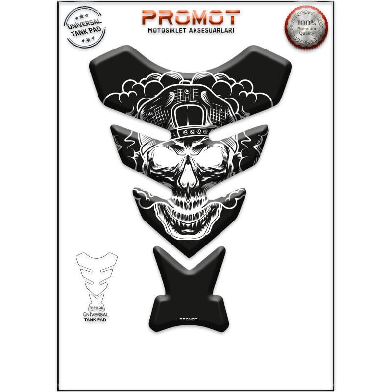 Universal Motosiklet Tank Pad 3D Sticker 0058