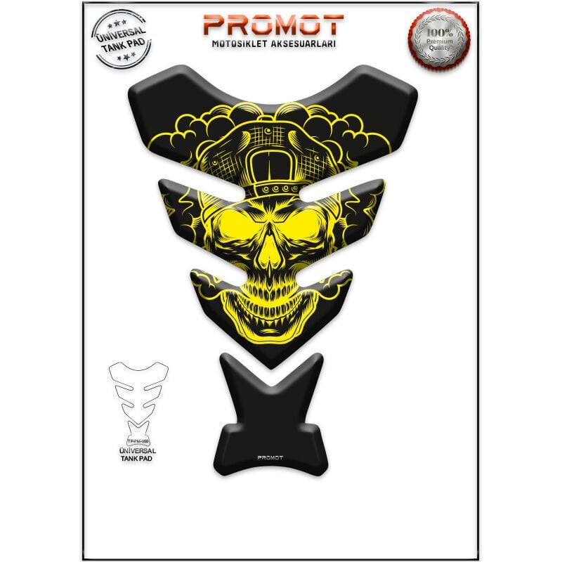 Universal Motosiklet Tank Pad 3D Sticker 0060