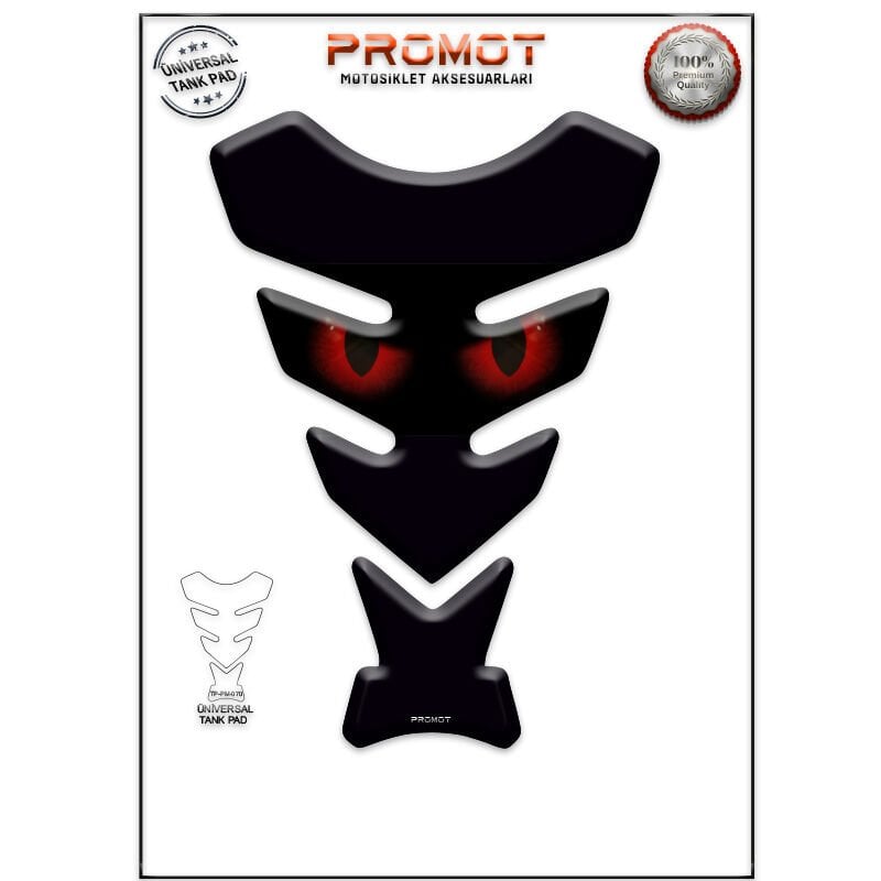 Universal Motosiklet Tank Pad 3D Sticker 0070