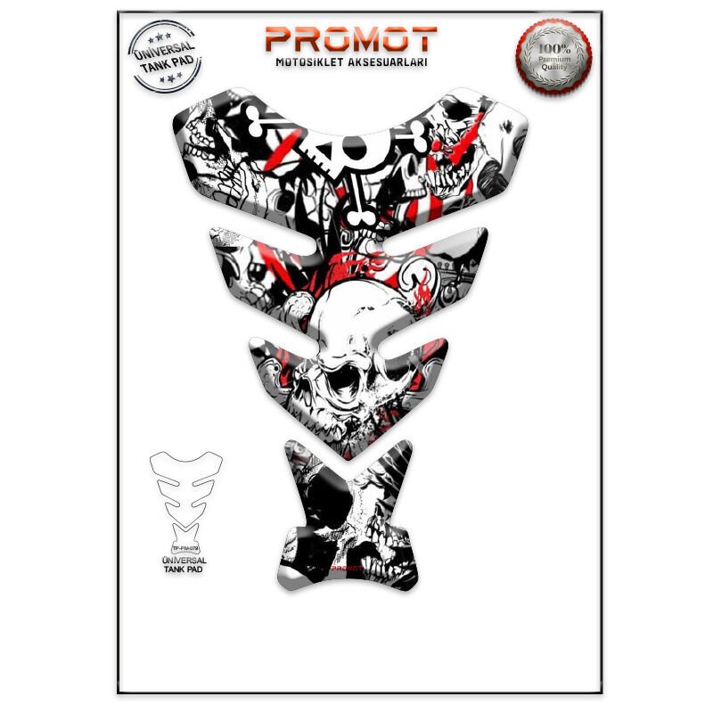 Universal Motosiklet Tank Pad 3D Sticker 0078