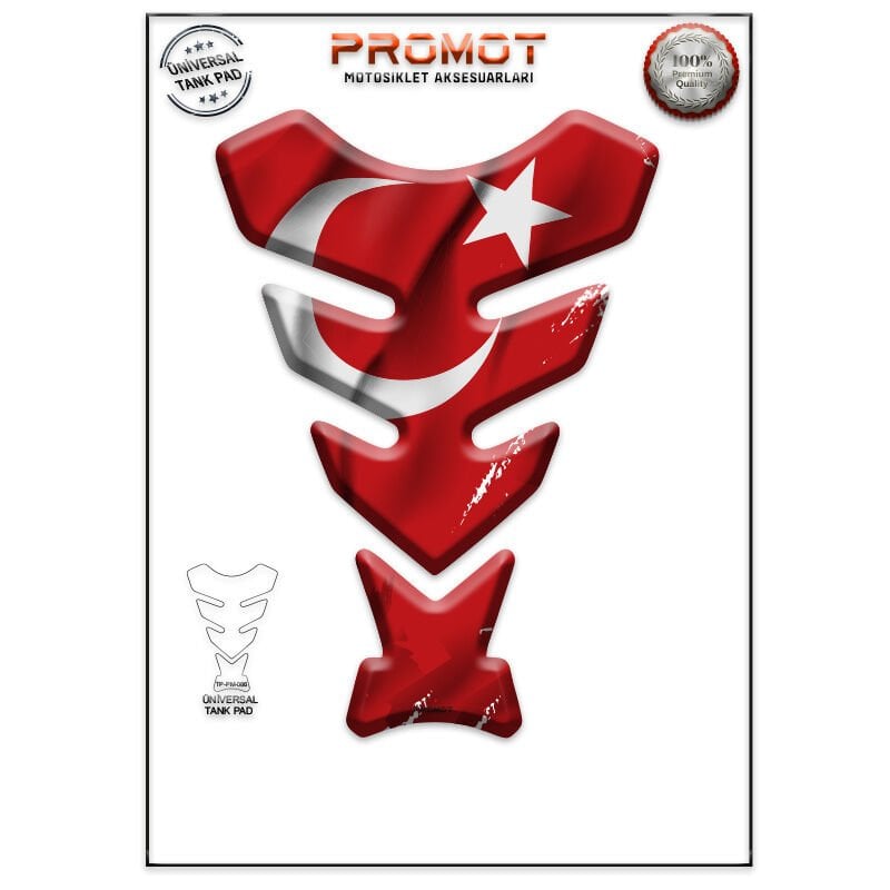 Universal Motosiklet Tank Pad 3D Sticker 0086