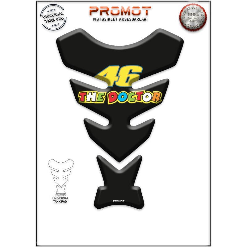 Universal Motosiklet Tank Pad 3D Sticker 0088