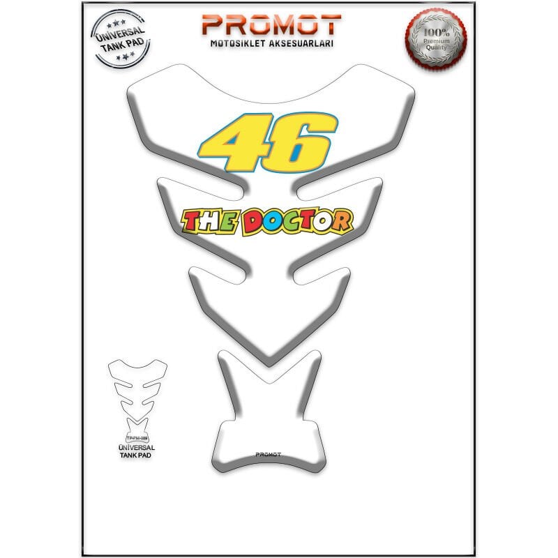 Universal Motosiklet Tank Pad 3D Sticker 0089