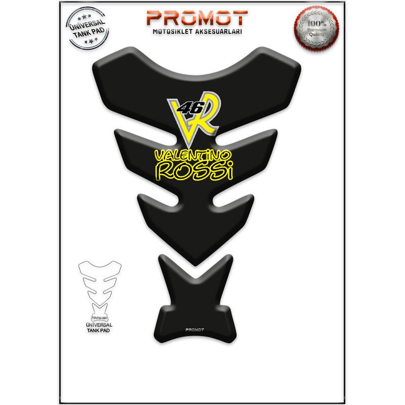 Universal Motosiklet Tank Pad 3D Sticker 0091