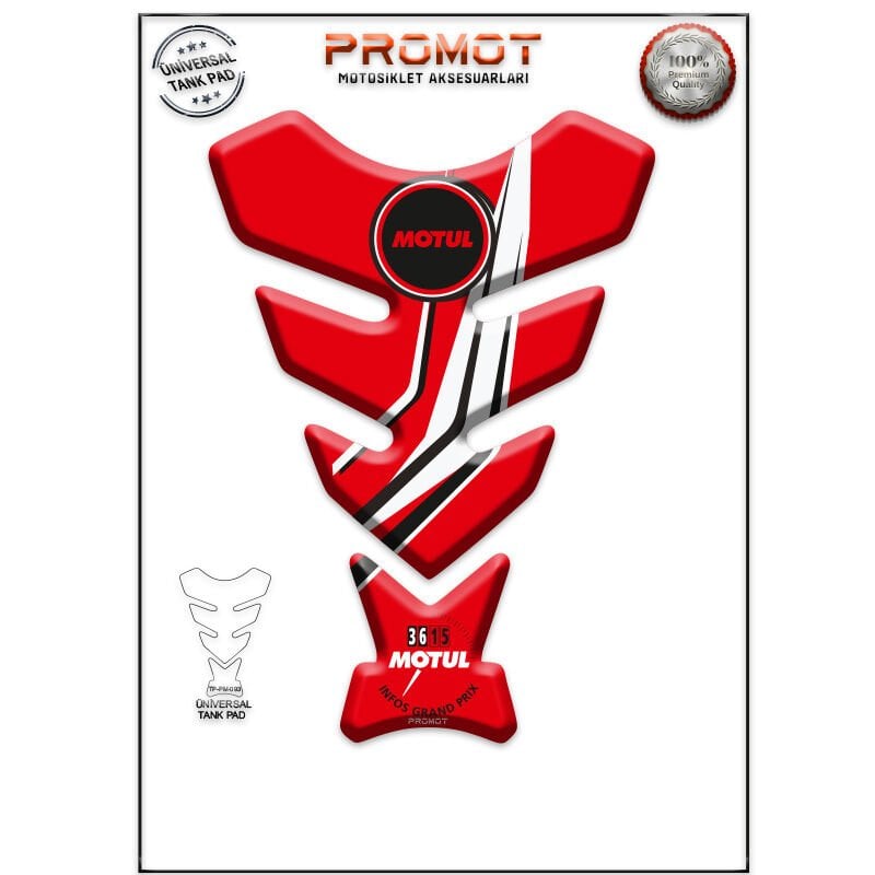 Universal Motosiklet Tank Pad 3D Sticker 0093