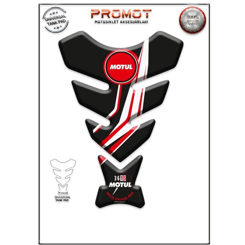 Universal Motosiklet Tank Pad 3D Sticker 0094