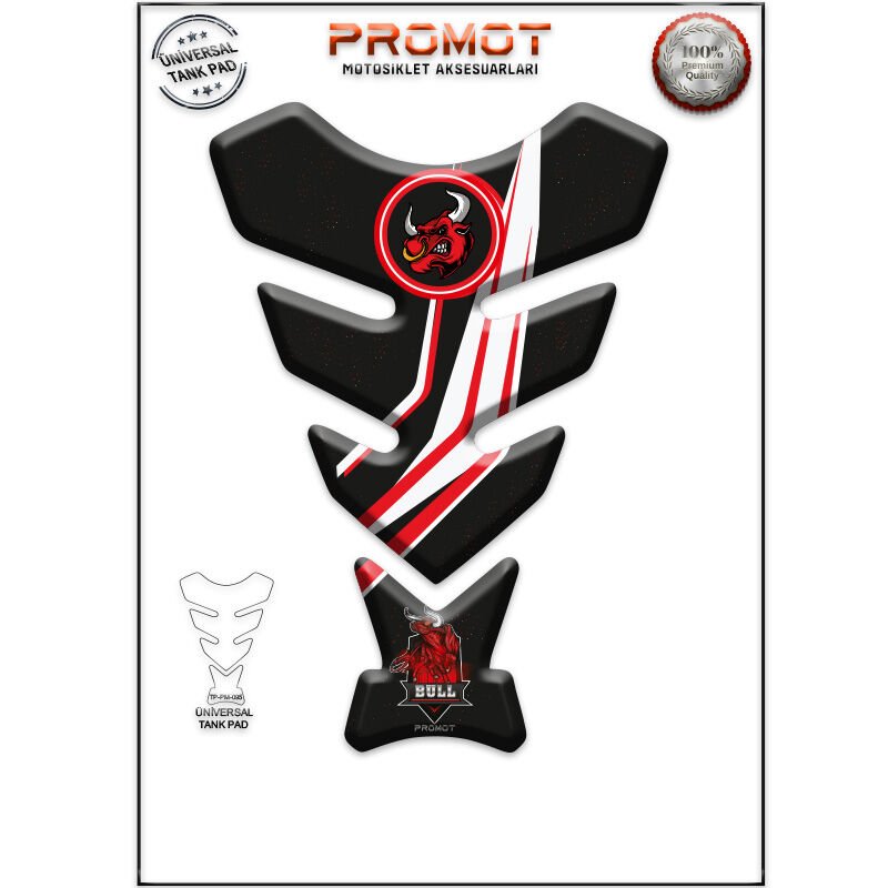 Universal Motosiklet Tank Pad 3D Sticker 0095
