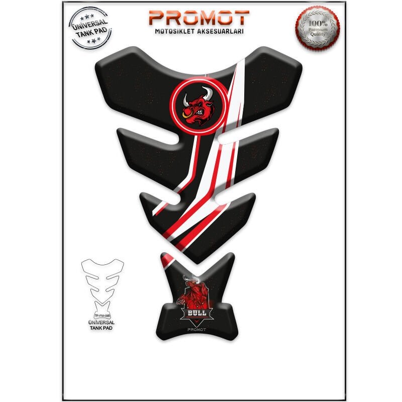 Universal Motosiklet Tank Pad 3D Sticker 0095