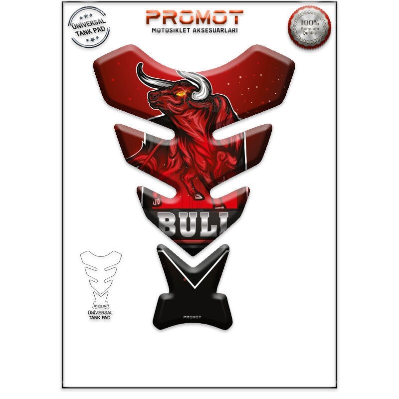 Universal Motosiklet Tank Pad 3D Sticker 0097