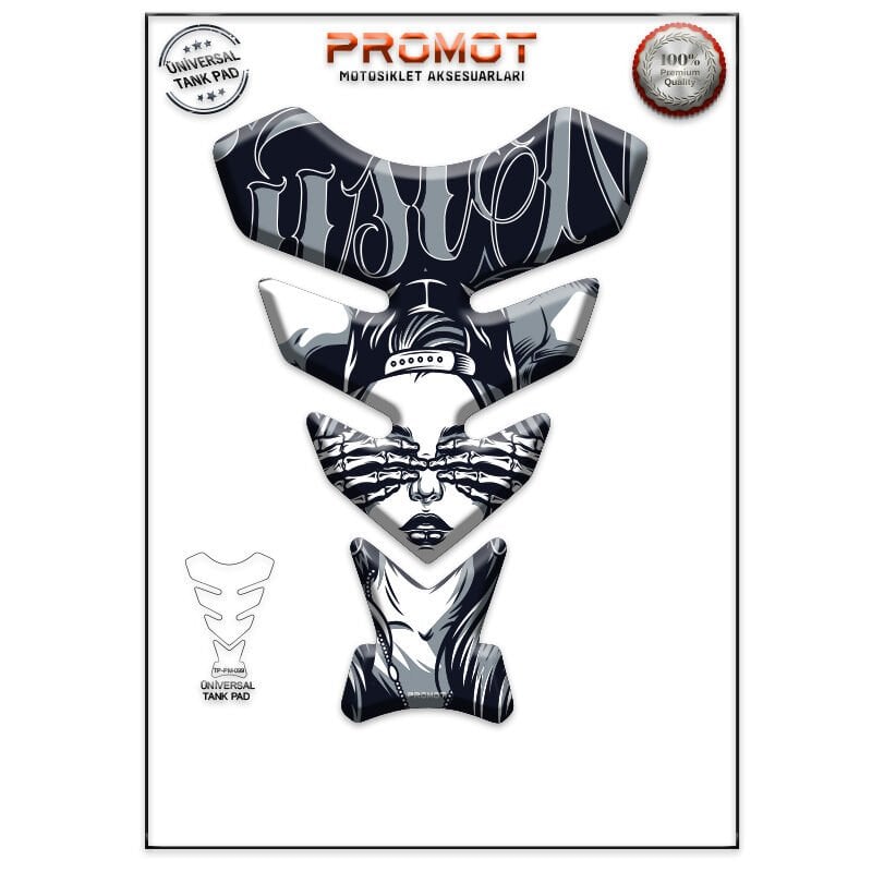 Universal Motosiklet Tank Pad 3D Sticker 0099