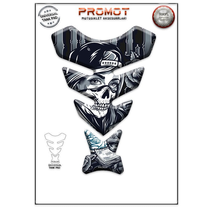 Universal Motosiklet Tank Pad 3D Sticker 0102