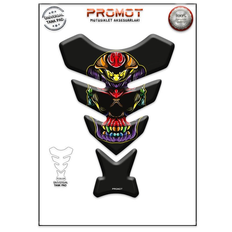 Universal Motosiklet Tank Pad 3D Sticker 0106