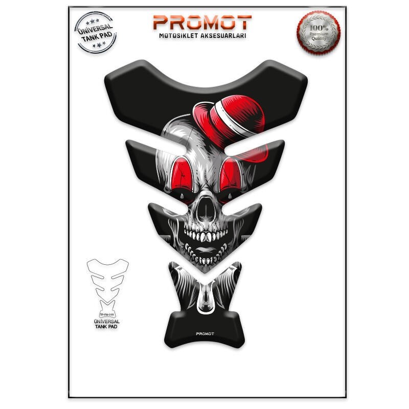 Universal Motosiklet Tank Pad 3D Sticker 0111