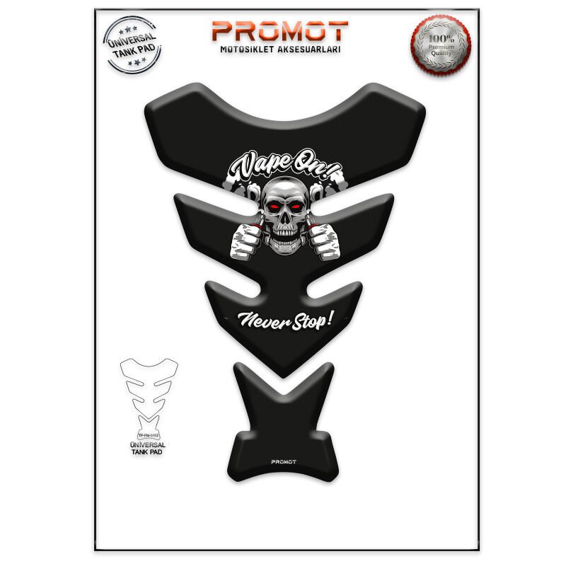 Universal Motosiklet Tank Pad 3D Sticker 0112