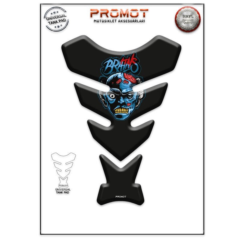 Universal Motosiklet Tank Pad 3D Sticker 0113