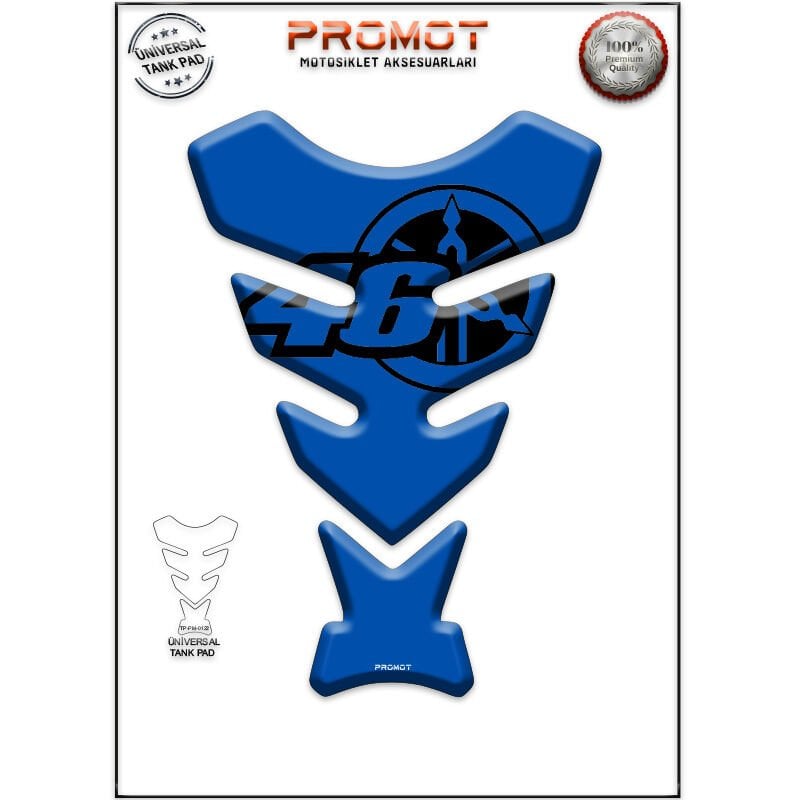 Universal Motosiklet Tank Pad 3D Sticker 0124