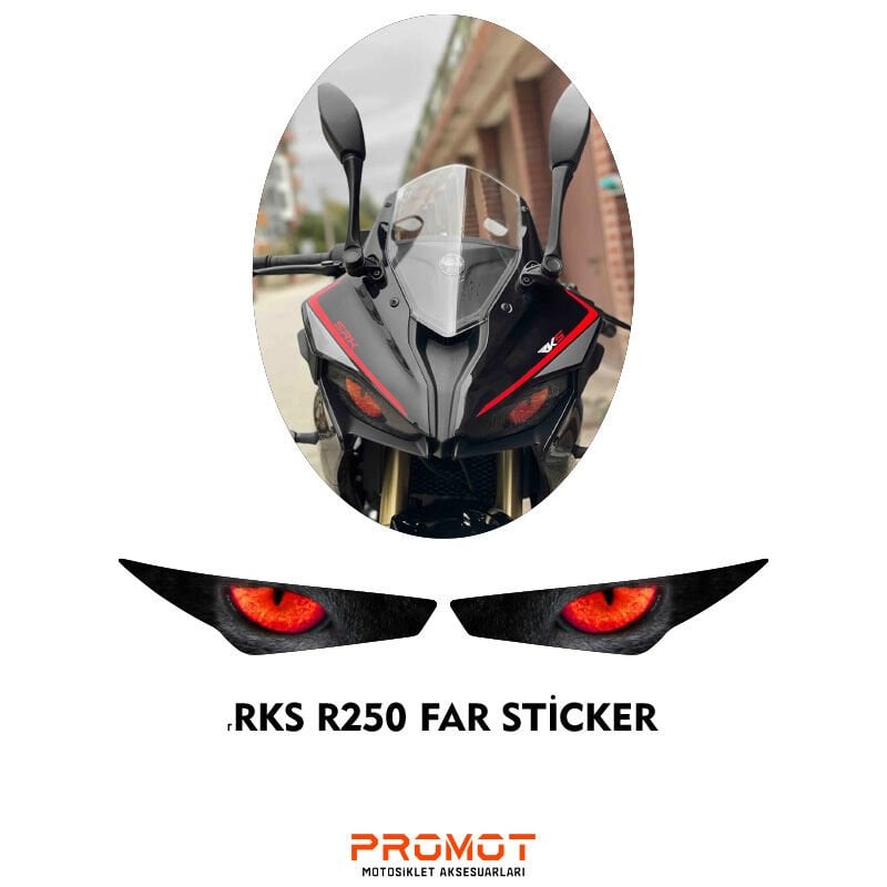 RKS R250 2023 - 2026 UYUMLU FAR STİCKER