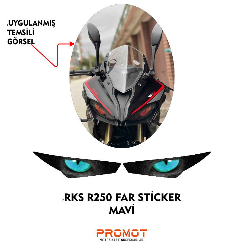 RKS R250 2023 - 2026 UYUMLU FAR STİCKER