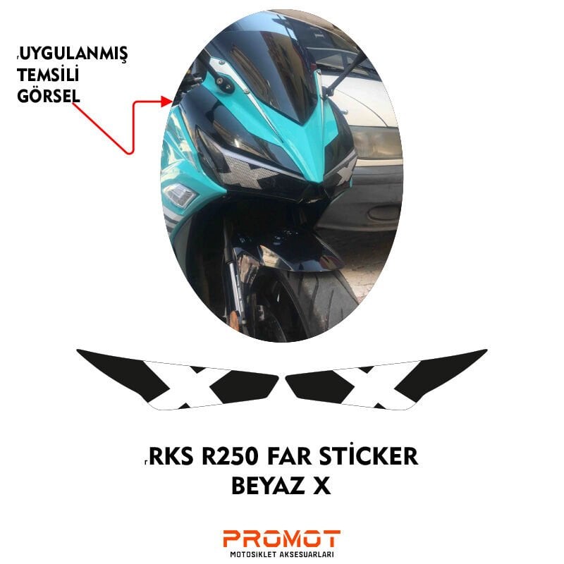 RKS R250 2023 - 2026 UYUMLU FAR STİCKER