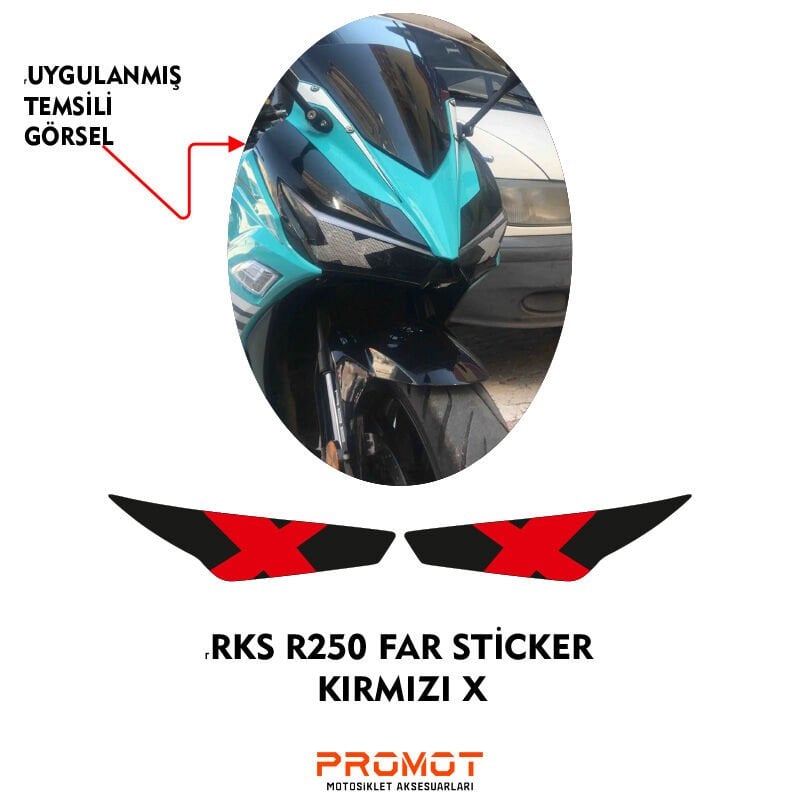 RKS R250 2023 - 2026 UYUMLU FAR STİCKER