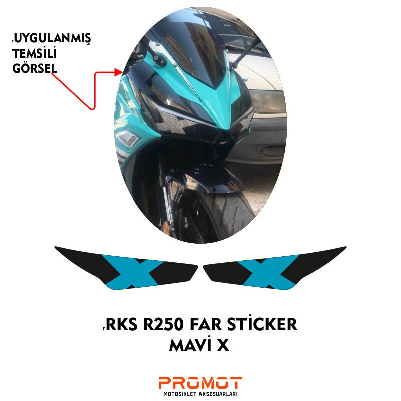 RKS R250 2023 - 2026 UYUMLU FAR STİCKER