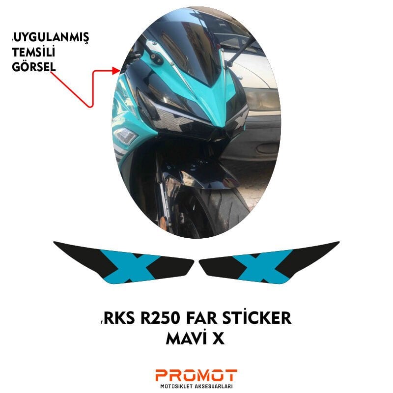 RKS R250 2023 - 2026 UYUMLU FAR STİCKER