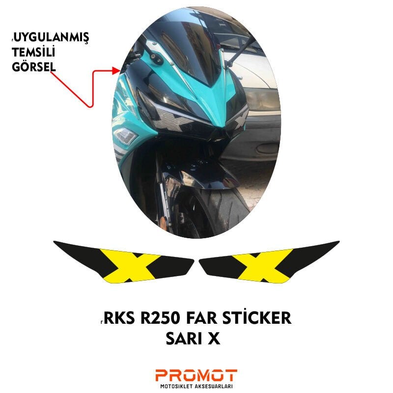 RKS R250 2023 - 2026 UYUMLU FAR STİCKER