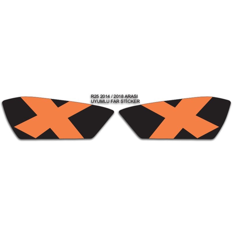 R25 2014 - 2018 UYUMLU FAR STİCKER