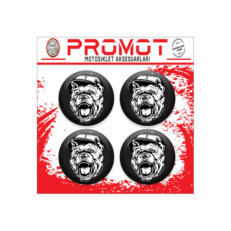 PİTBULL TASARIMLI KORUMA TAKOZU LOGOSU 1