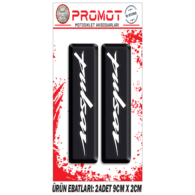 PULSAR  ÖN MAŞA 3D KABARTMALI 2'Lİ DAMLA STİCKER 6