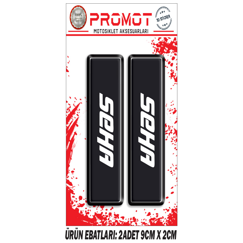 KANUNİ SEHA ÖN MAŞA 3D KABARTMALI 2'Lİ DAMLA STİCKER 2