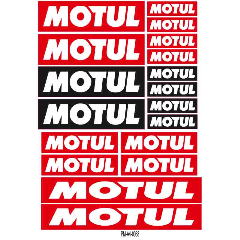 SPONSOR MOTUL EKİPMAN KASK MOTORSİKLET STİCKER SETİ 01