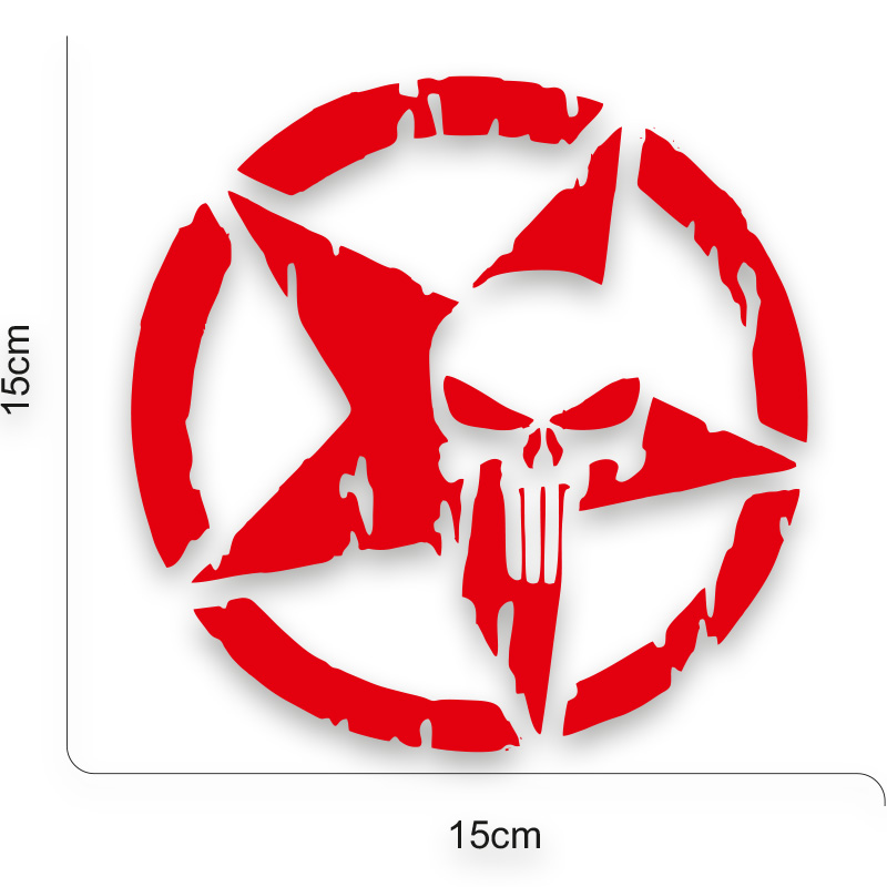 ARMY YILDIZ KIRMIZI 2 Lİ STİCKER 2