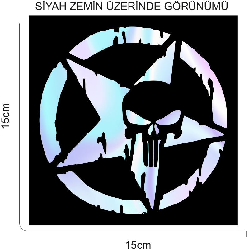 ARMY YILDIZ HOLOGRAM 2 Lİ STİCKER 5