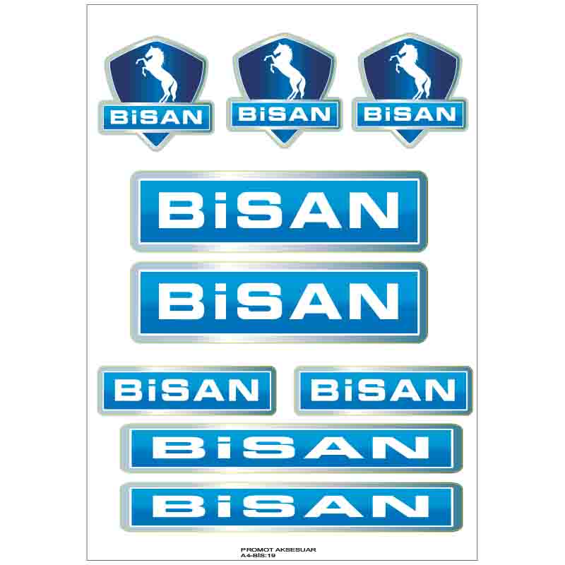 BİSAN BİSİKLET KADRO STİCKER SETİ 03