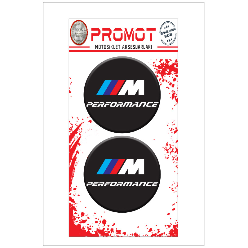 BMW 3D DAMLA 2 Lİ STİCKER LOGO 1