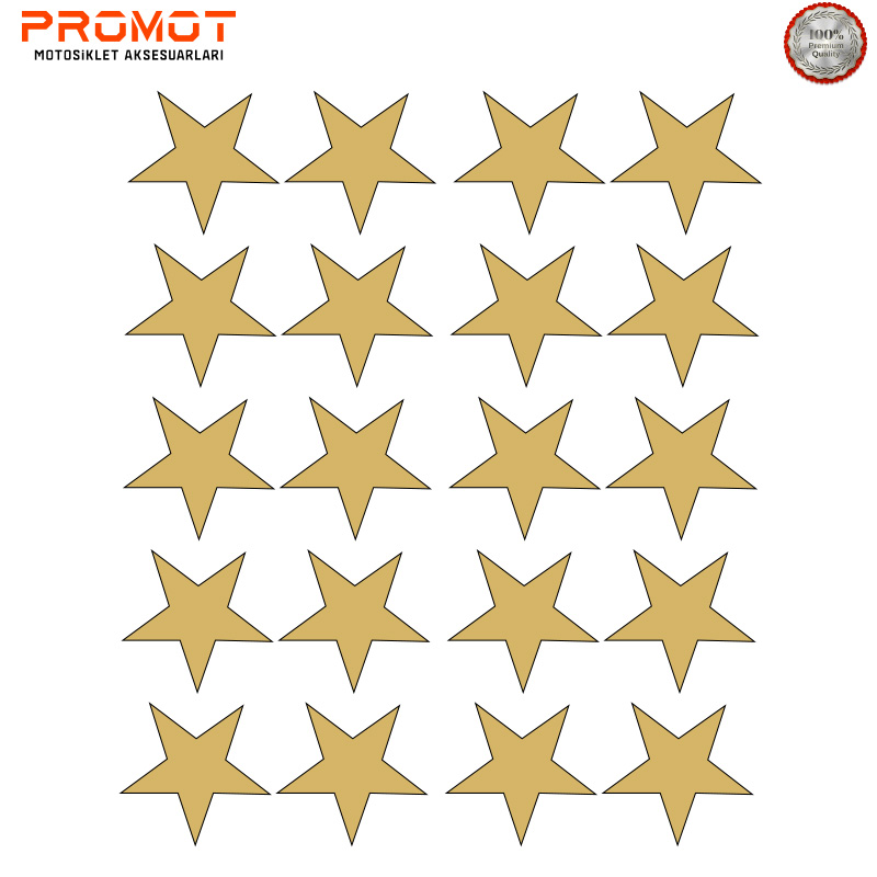 CG SAKAL ŞERİDİ YILDIZ MODELİ GOLD