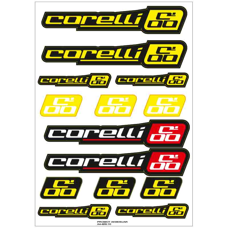 CORELLİ BİSİKLET KADRO STİCKER SETİ 02