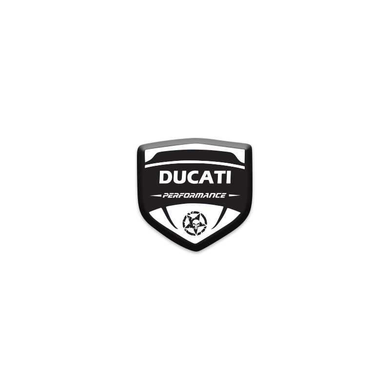 DUCATI LOGOLU 3D KABARTMALI SİPERLİK CAMI STİCKER 1