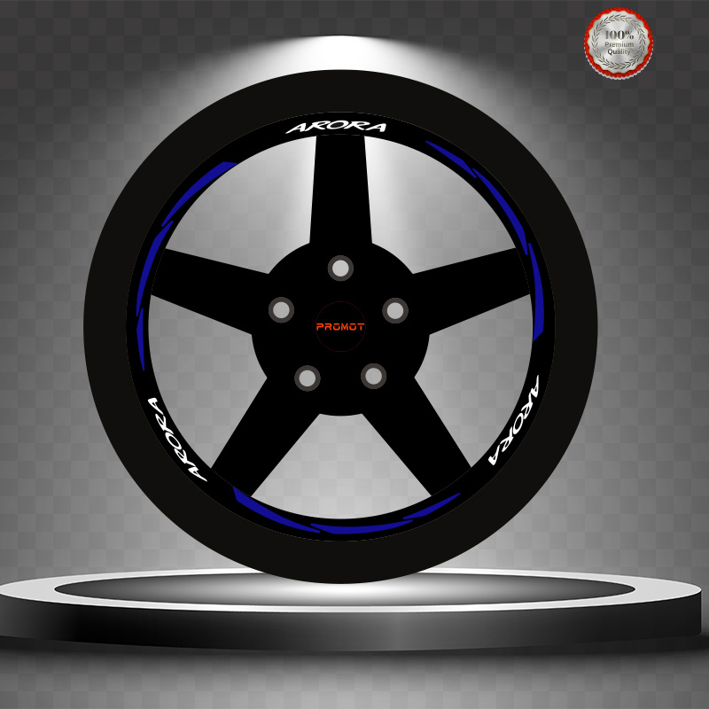 ARORA REKLEFTİF MAVİ 3 PARÇALI JANT ŞERİDİ