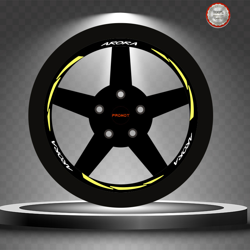 ARORA REKLEFTİF SARI 3 PARÇALI JANT ŞERİDİ