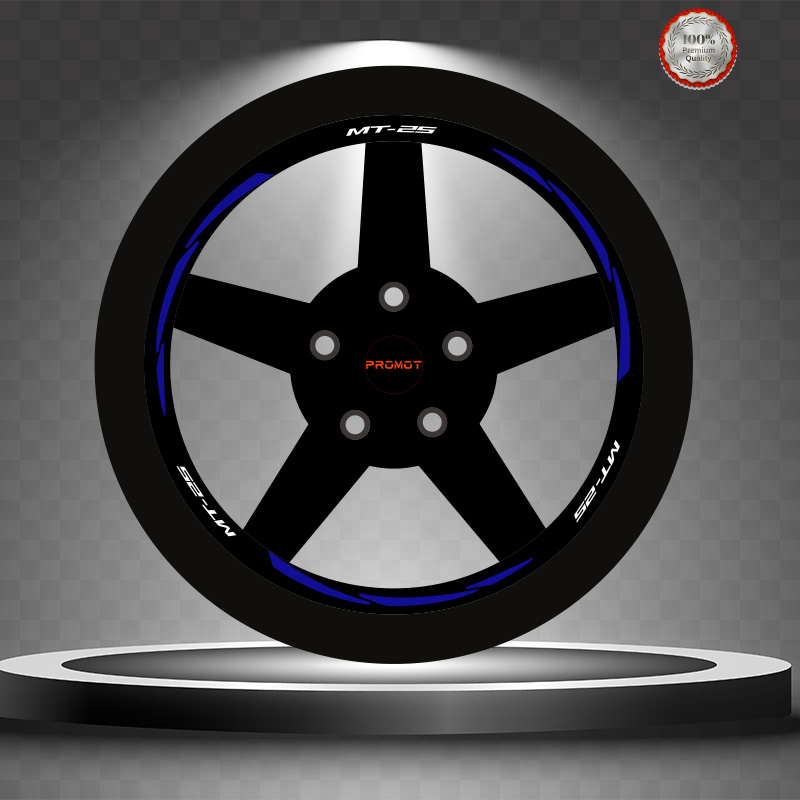 MT25 REKLEFTİF MAVİ 3 PARÇALI JANT ŞERİDİ