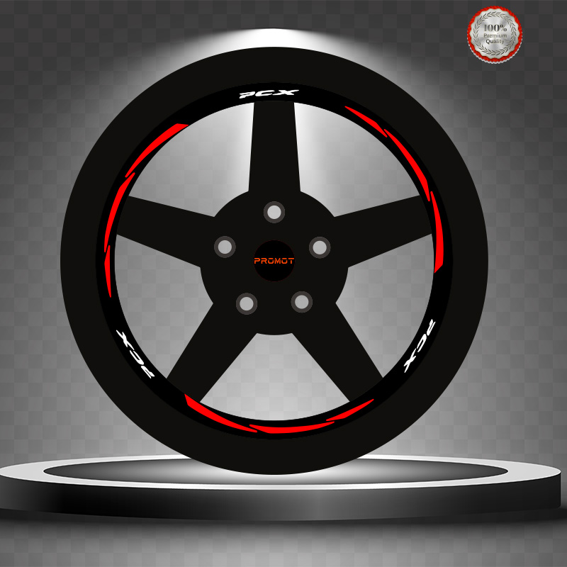 PCX REKLEFTİF KIRMIZI 3 PARÇALI JANT ŞERİDİ