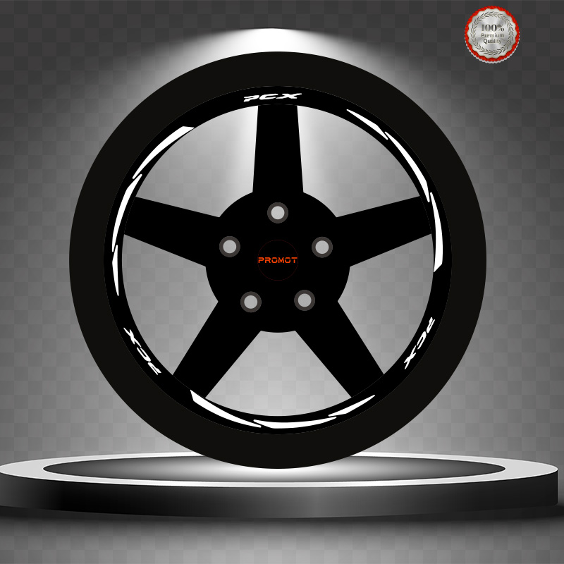 PCX REKLEFTİF BEYAZ 3 PARÇALI JANT ŞERİDİ