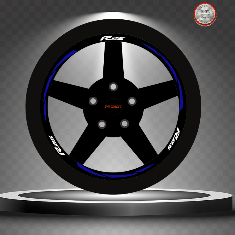 R25 REKLEFTİF MAVİ 3 PARÇALI JANT ŞERİDİ