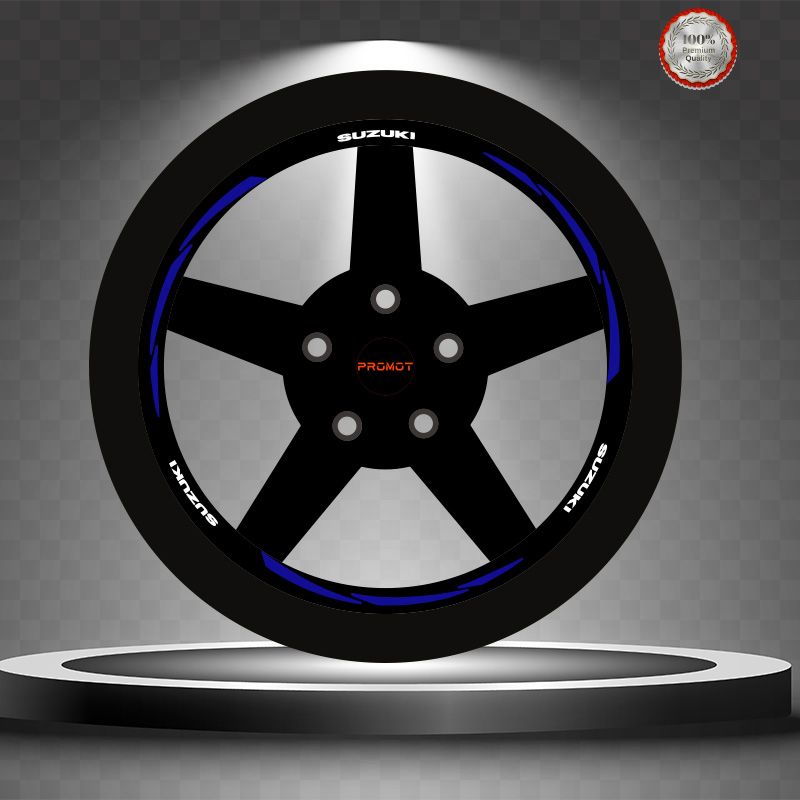 SUZUKİ REKLEFTİF MAVİ 3 PARÇALI JANT ŞERİDİ