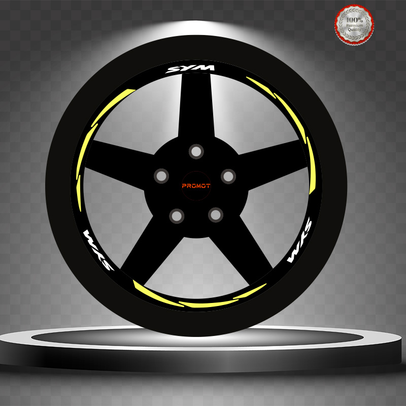 SYM REKLEFTİF SARI 3 PARÇALI JANT ŞERİDİ
