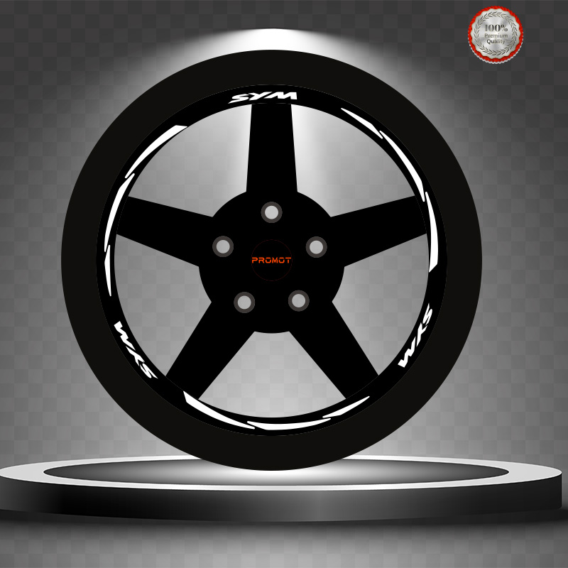 SYM REKLEFTİF BEYAZ 3 PARÇALI JANT ŞERİDİ